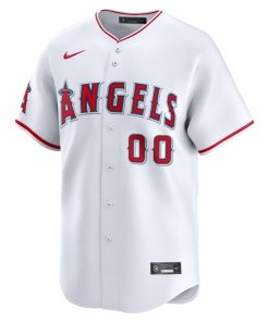 Alternative view of Los Angeles Angels Nike Home Limited Pick-A-Player Retired Roster Jersey - White