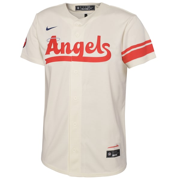 Los Angeles Angels Nike Youth 2022 City Connect Replica Team Jersey - Cream - Image 3
