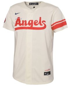 Alternative view of Anthony Rendon Los Angeles Angels Nike Youth 2022 City Connect Replica Player Jersey - Cream