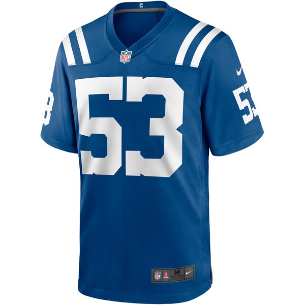 Shaquille Leonard Indianapolis Colts Nike Game Player Jersey - Royal/White - Image 3