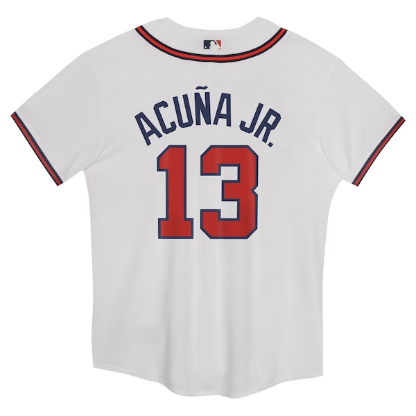 Ronald Acu?a Jr. Atlanta Braves Nike Preschool Home Game Jersey - White - Image 3