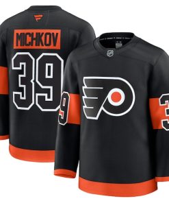 Matvei Michkov Philadelphia Flyers  Alternate Premium Jersey - Black/Orange