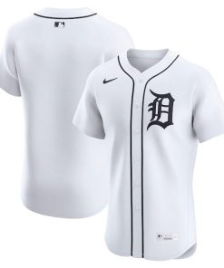Detroit Tigers Nike Home Elite Jersey - White/Navy