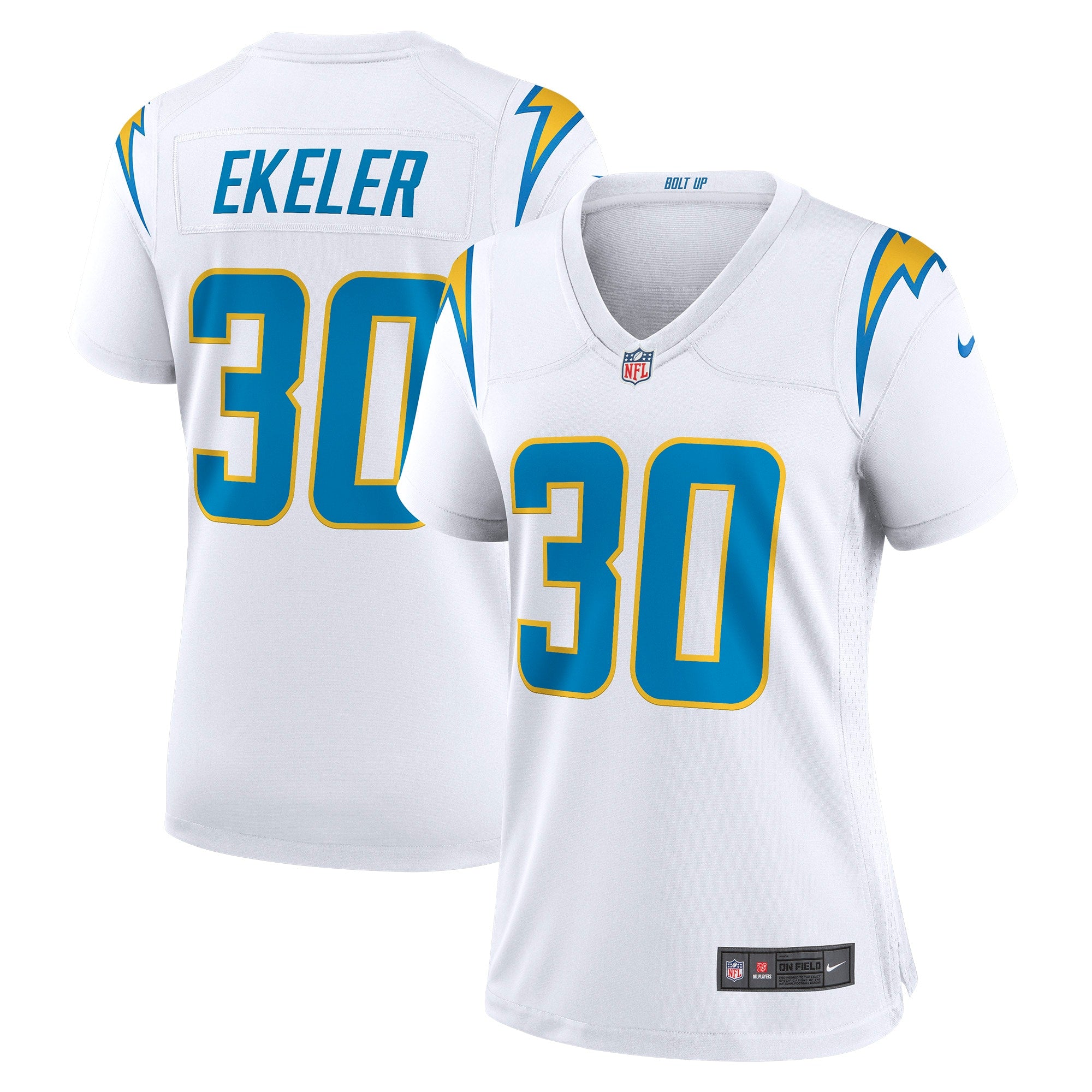 Austin Ekeler Los Angeles Chargers Nike Women's Game Jersey - Navy/Royal/White - Image 6