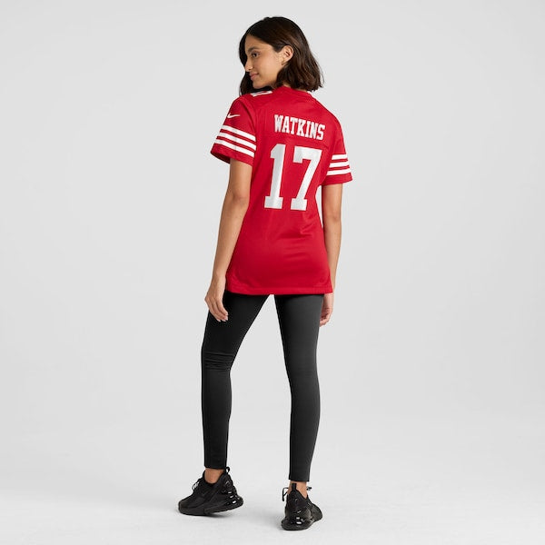 Jordan Watkins San Francisco 49ers Nike Women's Team Game Jersey - Scarlet - Image 5