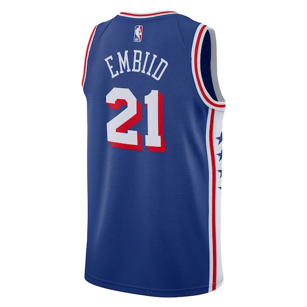 Joel Embiid Philadelphia 76ers Nike Unisex Swingman Jersey - Icon Edition - Royal/White - Image 3