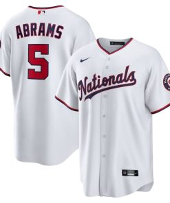 C.J. Abrams Washington Nationals Nike Home Replica Jersey  - White