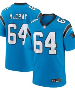 Alternative view of Justin McCray Carolina Panthers Nike Alternate Game Jersey - Blue/Black