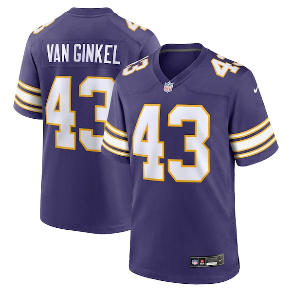 Andrew Van Ginkel Minnesota Vikings Nike Alternate Game Jersey - Purple