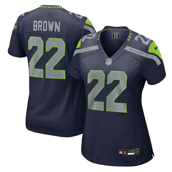 Tre Brown Seattle Seahawks Nike Women's Team Game Jersey - College Navy - Image 2