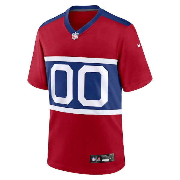 New York Giants Nike Alternate Game Custom Jersey - Century Red - Image 2