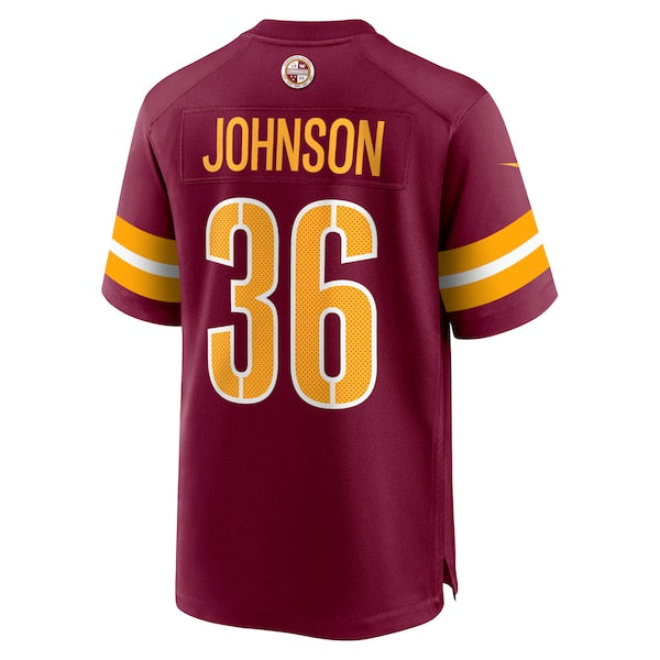 Danny Johnson Washington Commanders Nike Game Jersey - Burgundy - Image 3