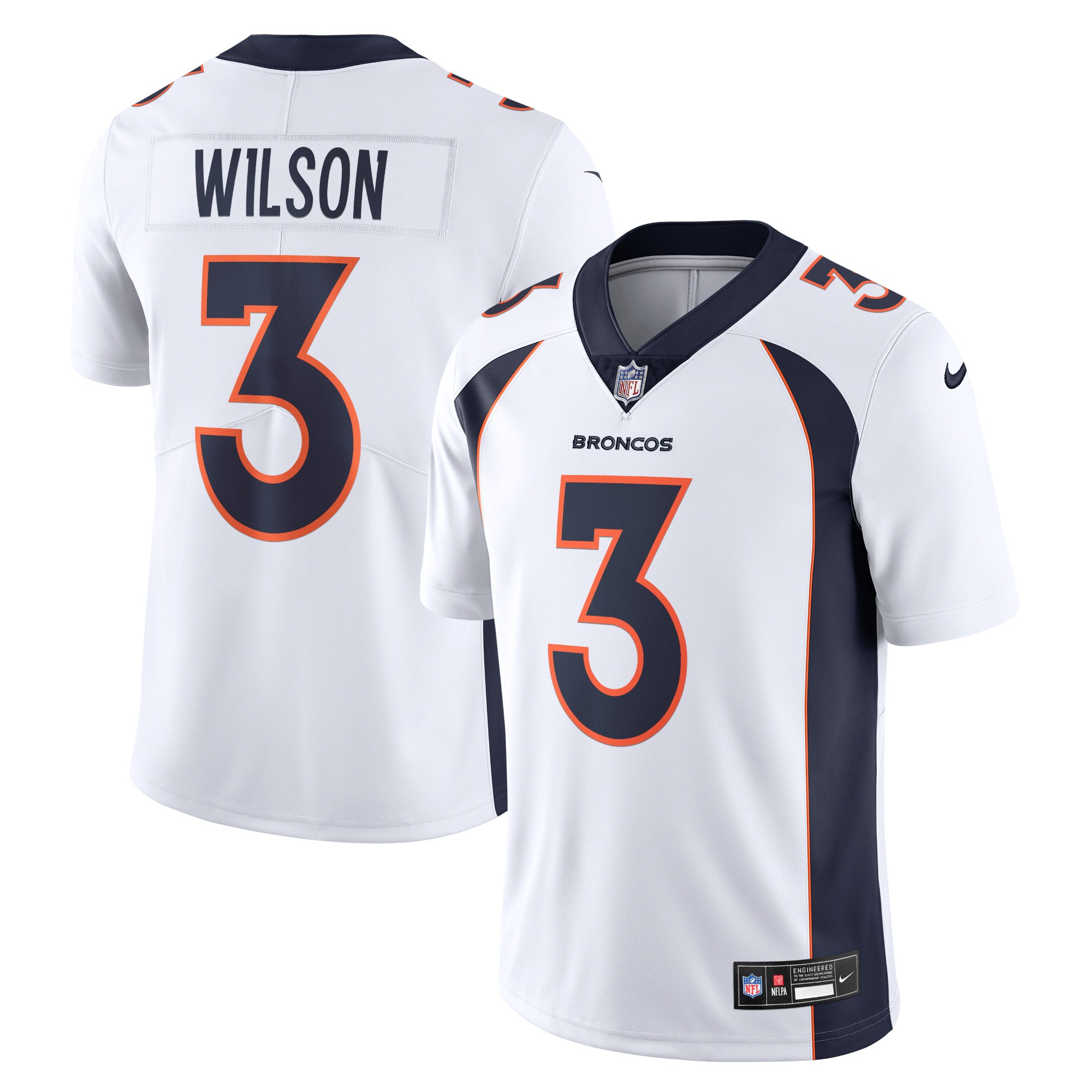 Russell Wilson Denver Broncos Nike Vapor Untouchable Limited Jersey - Navy/Orange/White - Image 6