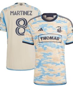 Jose Martinez Philadelphia Union adidas 2024 For Philly Authentic Jersey - Tan