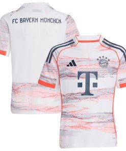 Bayern Munich adidas Youth 2025/26 Away Replica Jersey - White