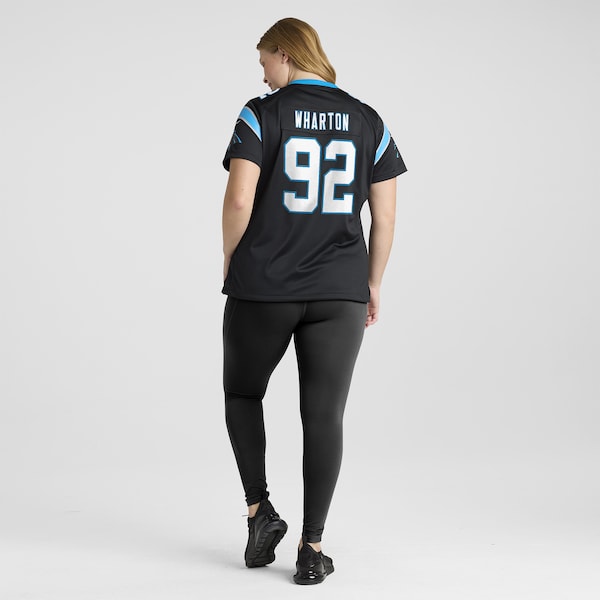Tershawn Wharton Carolina Panthers Nike Women's Team Game Jersey - Black - Image 7