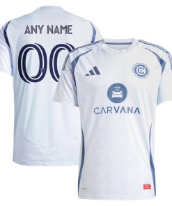 Chicago Fire adidas 2025 The Municipal Kit Replica Custom Jersey - Light Blue