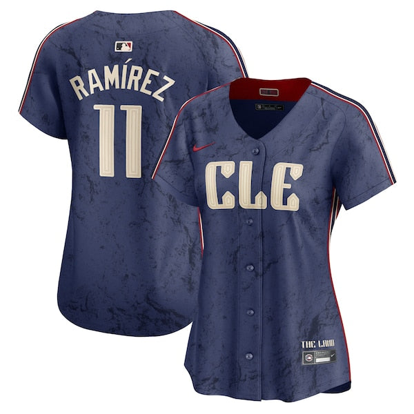 Jos¨¦ Ram¨ªrez Cleveland Guardians Nike Women's 2024 City Connect Limited Jersey - Navy