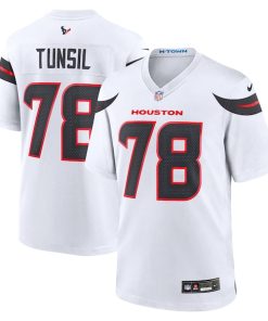 Alternative view of Laremy Tunsil Houston Texans Nike Game Jersey -  White/Navy/Red