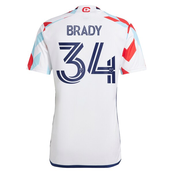 Chris Brady Chicago Fire adidas 2024 A Kit For All Replica Player Jersey?ยจC White - Image 3