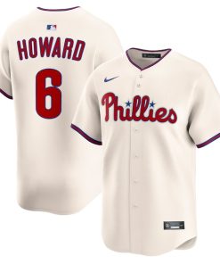 Ryan Howard Philadelphia Phillies Nike Alternate 2 Retired Limited Player Jersey - Cream/White