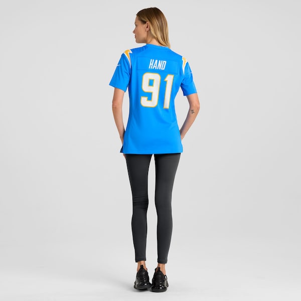 Da'Shawn Hand Los Angeles Chargers Nike Women's Team Game Jersey - Powder Blue - Image 5