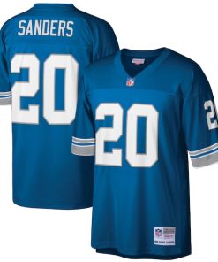 Barry Sanders Detroit Lions Big & Tall 1996 Retired Player Replica Jersey - Blue/White