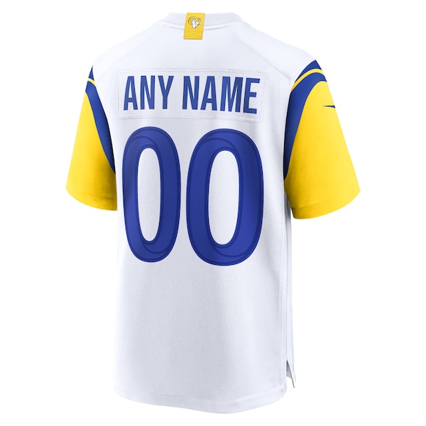 Los Angeles Rams Nike Alternate Custom Jersey - White - Image 3