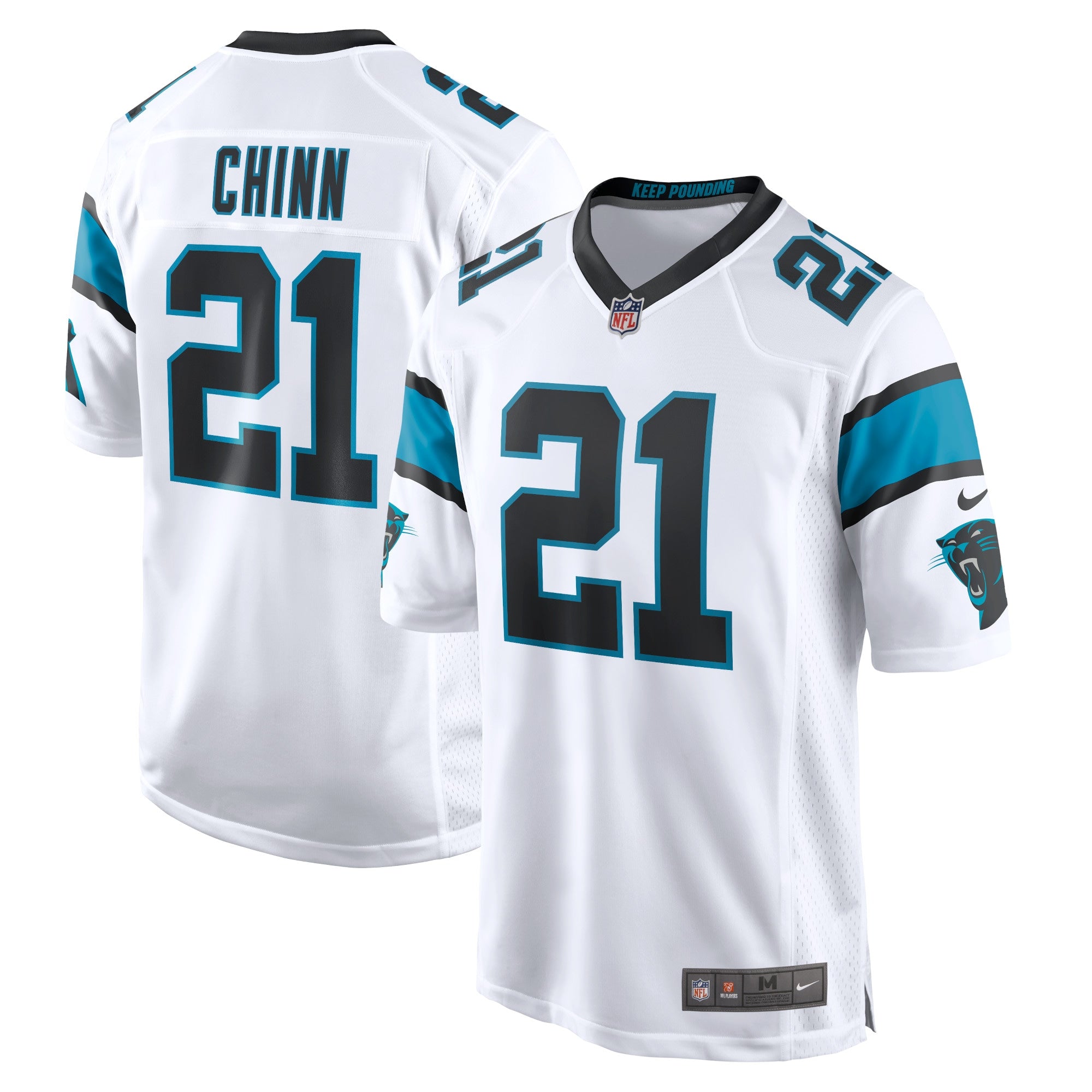 Jeremy Chinn Carolina Panthers Nike Game Jersey - Black/Blue/White - Image 8