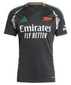 Alternative view of Arsenal adidas Men's 2024/25 Away Replica Jersey - Black