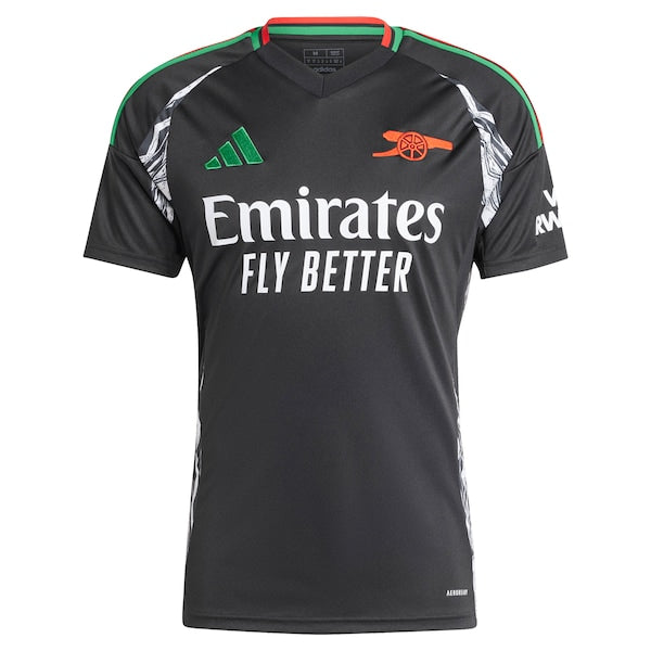 Martin Odegaard Arsenal adidas 2024/25 Away Replica Player Jersey - Black - Image 3