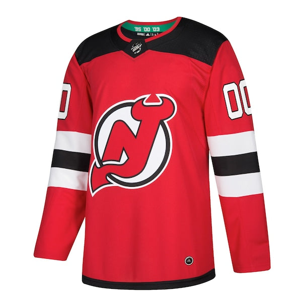 New Jersey Devils adidas Authentic Custom Jersey - Red - Image 2