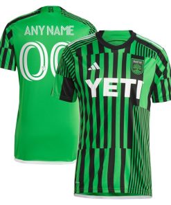 Austin FC adidas 2024 Las Voces Kit Replica Custom Jersey - Green