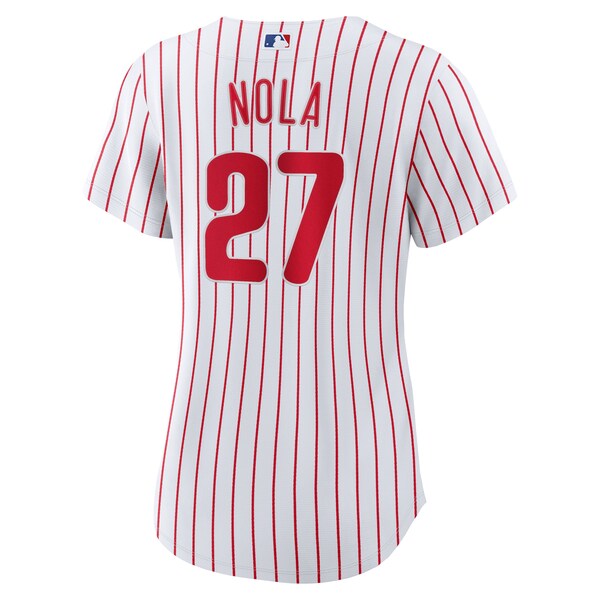 Aaron Nola Philadelphia Phillies Nike Women's Home Replica Jersey - White - Image 3