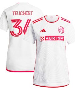 Cedric Teuchert St. Louis City SC adidas Women's 2024 The Confluence Kit Replica Player Jersey - White