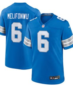 Ifeatu Melifonwu Detroit Lions Nike Team Game Jersey -  Blue