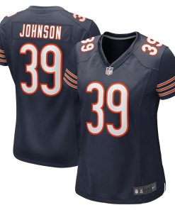 Quindell Johnson Chicago Bears Nike Women's Team Game Jersey -  Navy