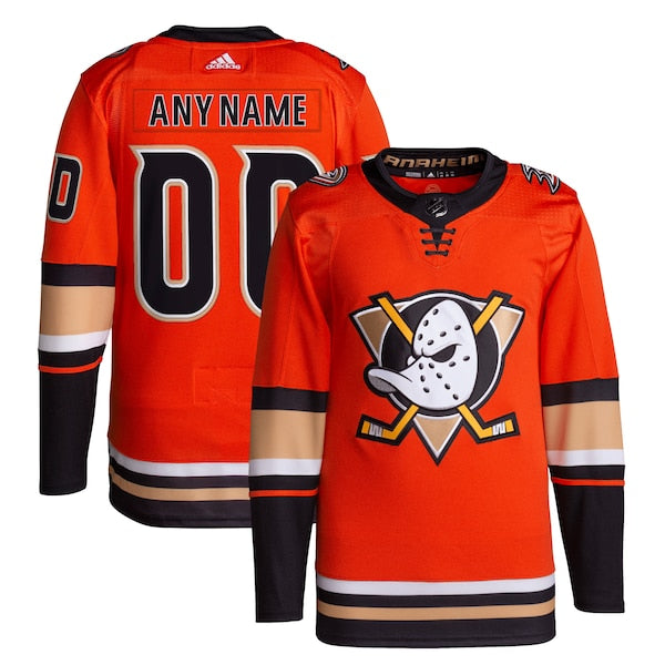 Anaheim Ducks adidas Alternate Primegreen Authentic Custom Jersey - Orange
