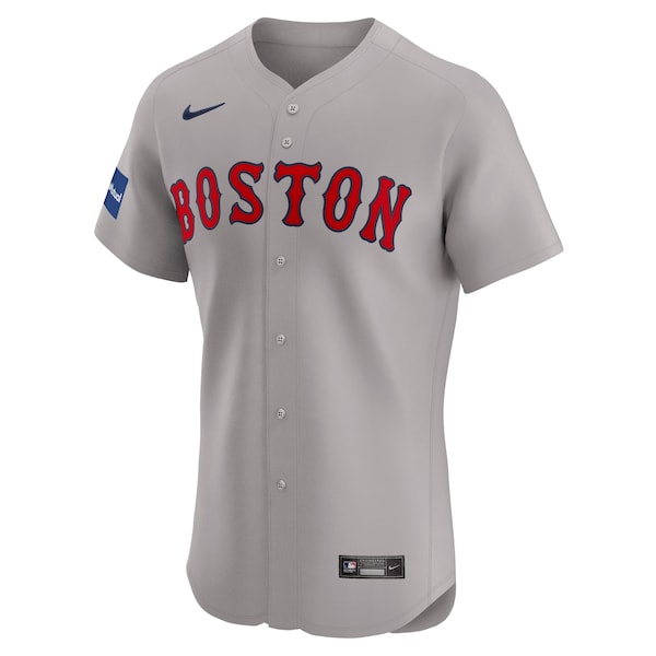 David Ortiz Boston Red Sox Nike Road Elite Player Jersey - Gray - Image 2