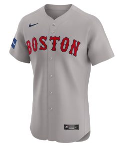 Alternative view of Boston Red Sox Nike Road Elite Patch Jersey - No Color