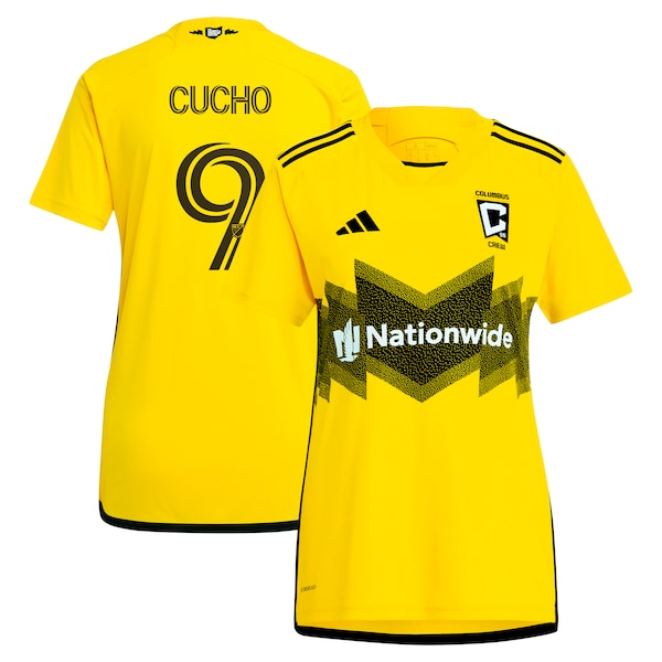 Cucho Hern¨¢ndez Columbus Crew adidas Women's 2024 The Home Kit Replica Player Jersey - Yellow