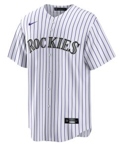 Alternative view of Hunter Goodman Colorado Rockies Nike  Youth Home Replica Jersey - White