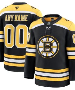 Boston Bruins  Home Premium Custom Jersey - Black/White