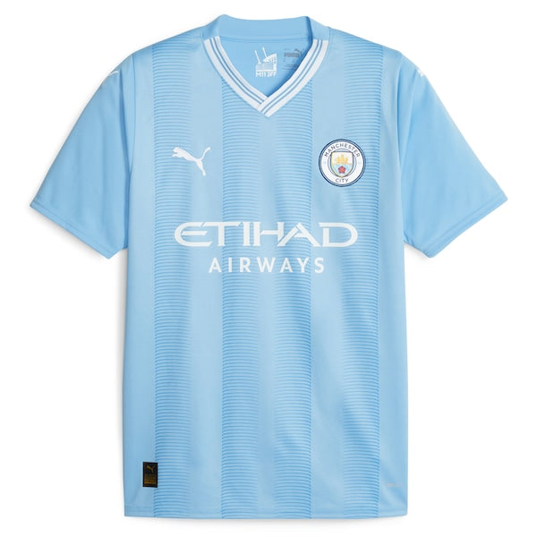 Juli¨¢n ¨¢lvarez Manchester City Puma 2023/24 Home Replica Player Jersey - Sky Blue - Image 2