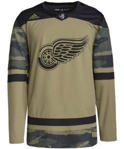 Alternative view of Detroit Red Wings adidas Military Appreciation Team Authentic Practice Jersey - Camo