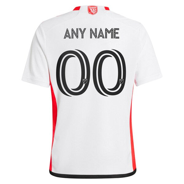 San Jose Earthquakes adidas Youth 2024 The 50 Kit Replica Custom Jersey - White - Image 3
