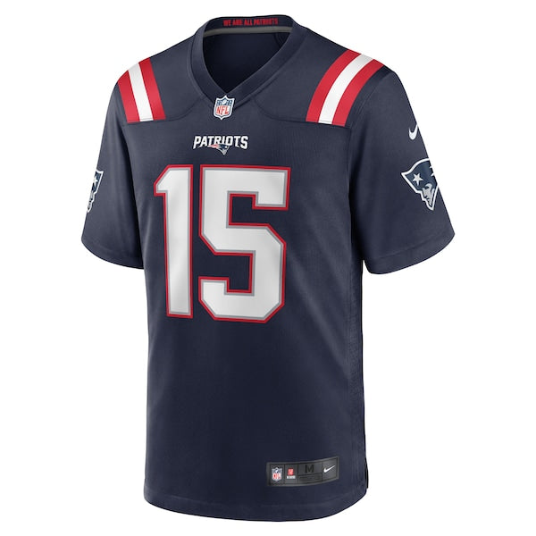 Ezekiel Elliott New England Patriots Nike Game Player Jersey - Navy/Red/White - Image 3