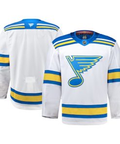 St. Louis Blues  Away Authentic Pro Jersey - White/Blue