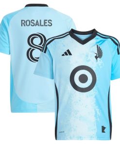 Joseph Rosales Minnesota United FC adidas Youth 2025 CONVERGENCE Replica Player Jersey - Blue