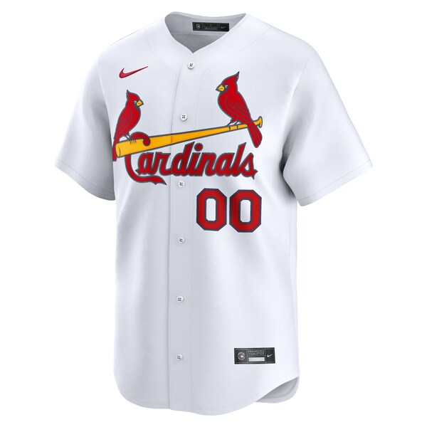 St. Louis Cardinals Nike Home Limited Custom Jersey - White/Light Blue - Image 3